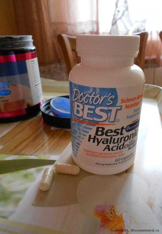 БАД Doctor's Best  Best Hyaluronic Acid, with Chondroitin Sulfate (гилауроновая кислота с коллагеном) - фото