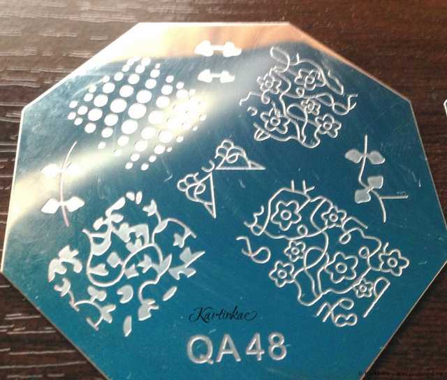 Диск для стемпинга Aliexpress   Stamping Nail Art  серия QA - фото