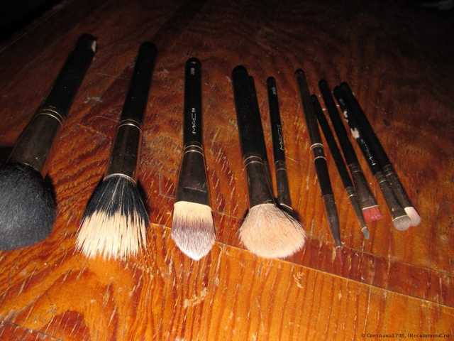 Кисти для макияжа Aliexpress   New 12 Pcs Professional Makeup Brushes Cosmetic Make Up Set W/ 2 Case Bag Kit - фото