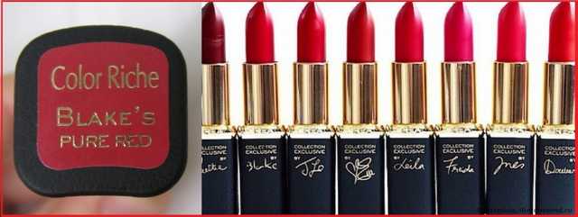 Губная помада L'Oreal Color Riche Collection EXCLUSIVE PURE REDS - фото
