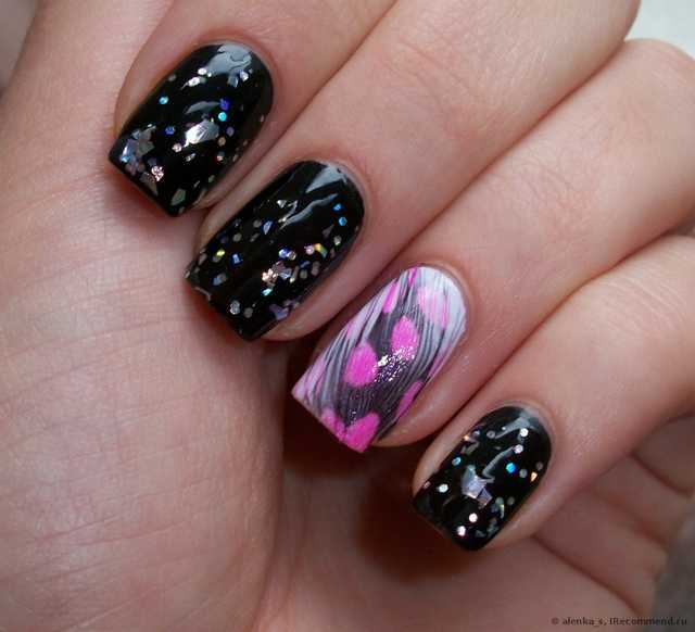 Перья для дизайна ногтей BornPrettyStore 5pcs Fancy Feather Nail Art Decoration-12 colors - фото