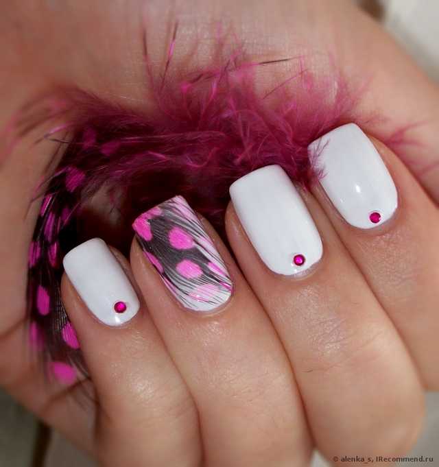 Перья для дизайна ногтей BornPrettyStore 5pcs Fancy Feather Nail Art Decoration-12 colors - фото
