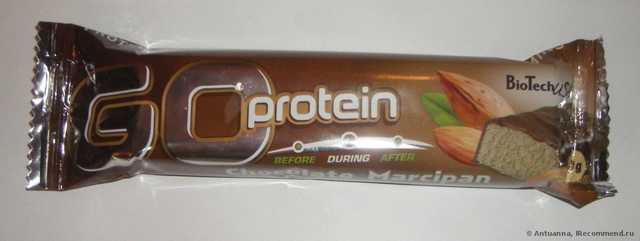 Спортивное питание Biotech USA GO Protein Bar Chocolate Marzipan (Шоколад - Марципан) - фото