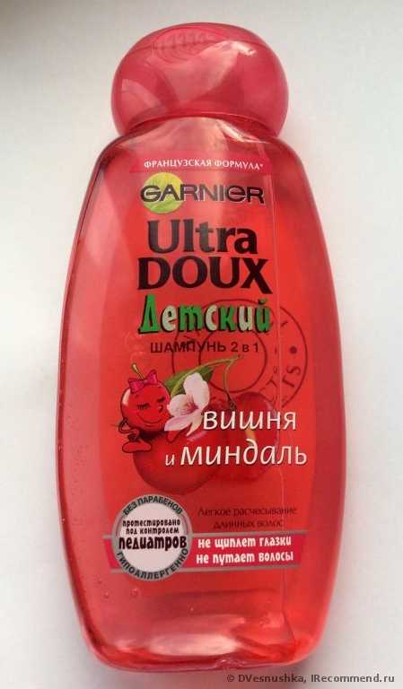 Детский шампунь Garnier Ultra Doux Вишня и Миндаль 2в1 - фото