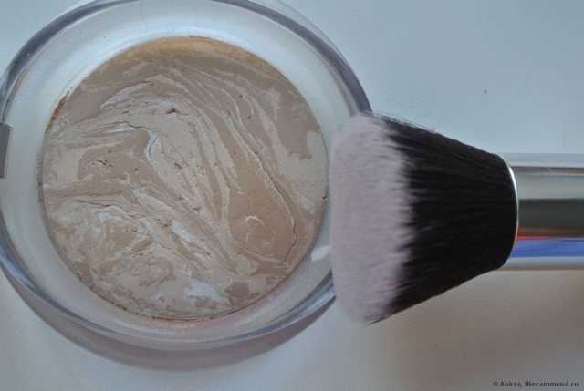 Кисть для пудры Buyincoins Environmental Flat Top Buffer Makeup Bamboo Cosmetic Foundation Powder Brush - фото