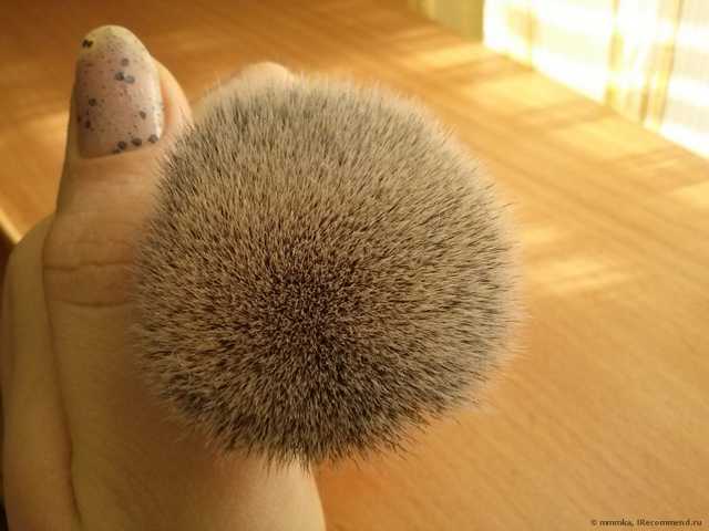 Кисть для пудры Buyincoins Environmental Flat Top Buffer Makeup Bamboo Cosmetic Foundation Powder Brush - фото