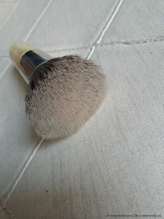 Кисть для пудры Buyincoins Environmental Flat Top Buffer Makeup Bamboo Cosmetic Foundation Powder Brush - фото