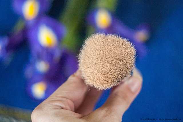 Кисть для пудры Buyincoins Environmental Flat Top Buffer Makeup Bamboo Cosmetic Foundation Powder Brush - фото