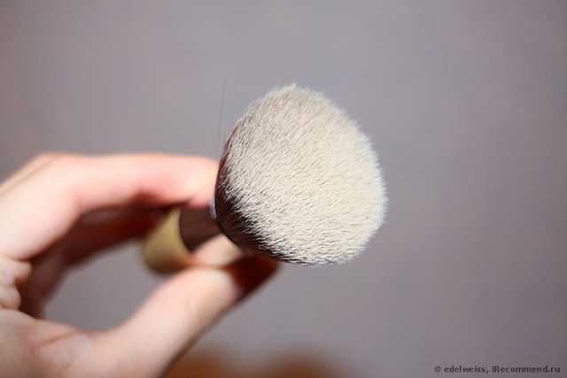 Кисть для пудры Buyincoins Environmental Flat Top Buffer Makeup Bamboo Cosmetic Foundation Powder Brush - фото