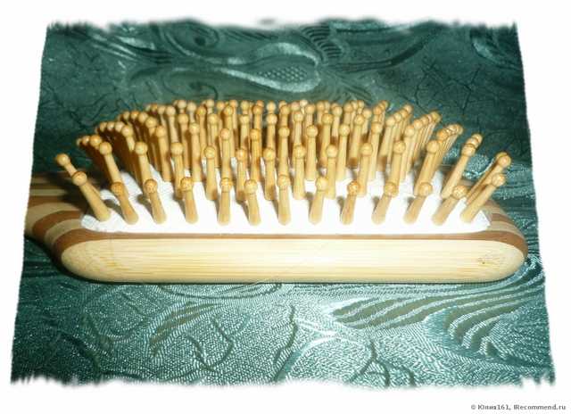 Щетка-брашинг Olivia Garden Healthy Hair Ionic Massage ионная из бамбука HH 1-4 - фото