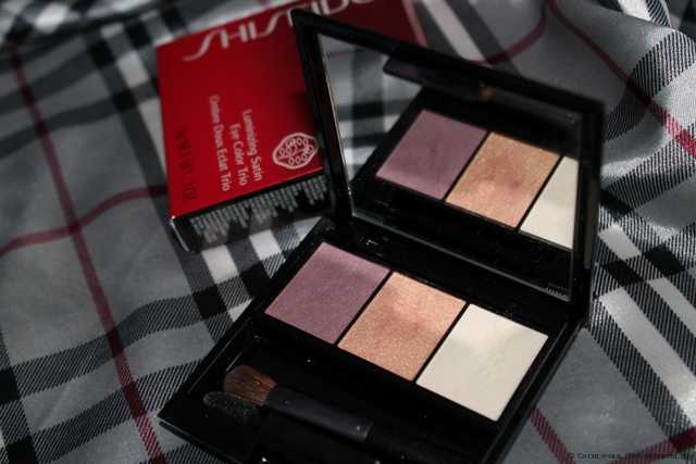 Тени для век Shiseido Luminizing satin eye color trio - фото