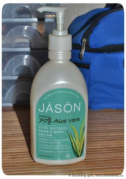 Лосьон для рук и тела  Jason Soothing 70% Aloe Vera Pure Natural Hand & Body Lotion - фото
