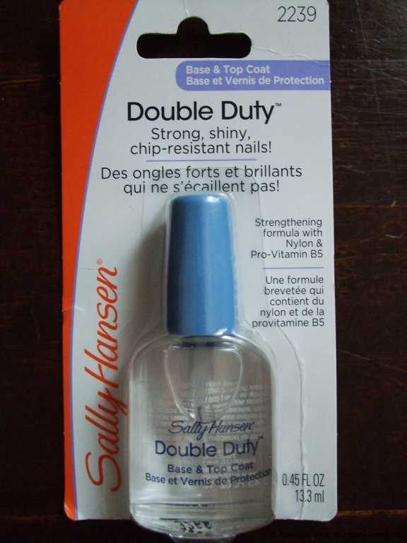 Покрытие для ногтей Sally Hansen Double Duty( укрепляющая основа и верхний слой) - фото