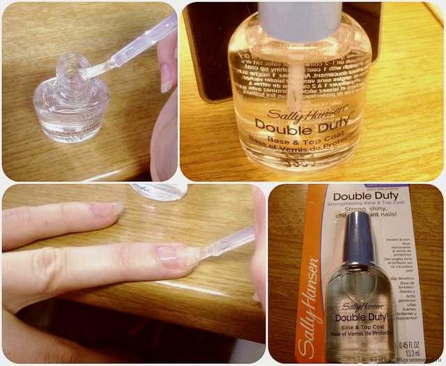 Покрытие для ногтей Sally Hansen Double Duty( укрепляющая основа и верхний слой) - фото