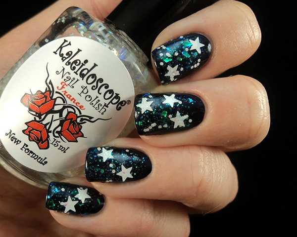 Лак для ногтей EL CORAZON Kaleidoscope декоративный топ Забава - фото