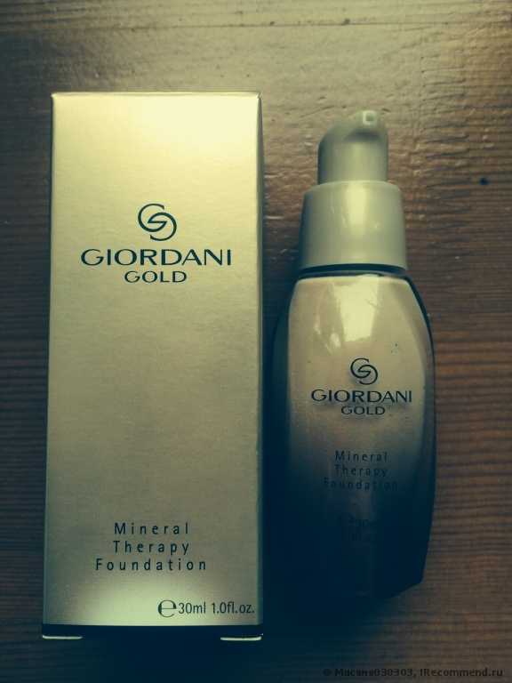 Тональная основа Oriflame Альго-минеральная «Роскошный атлас» Giordani Gold - фото
