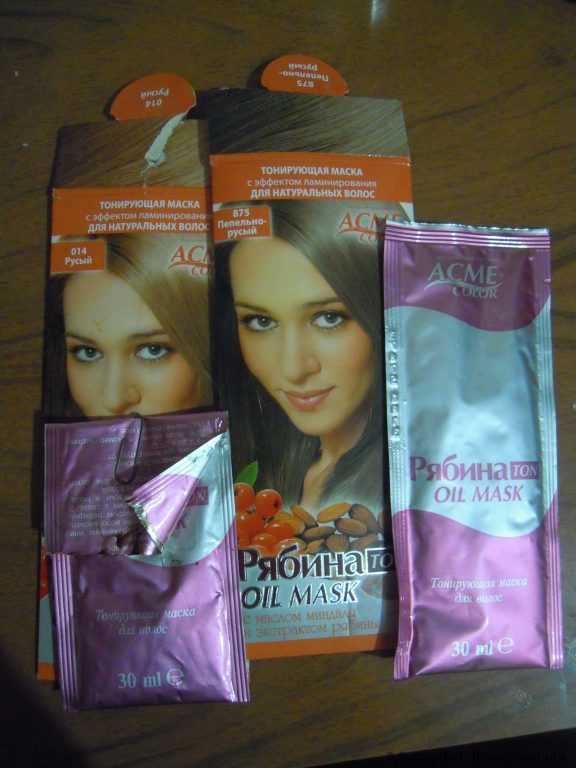 Тонирующая маска «ACME-COLOR» «Рябина Ton Oil Mask» - фото
