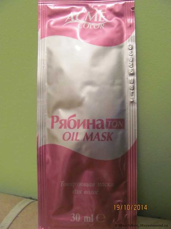 Тонирующая маска «ACME-COLOR» «Рябина Ton Oil Mask» - фото
