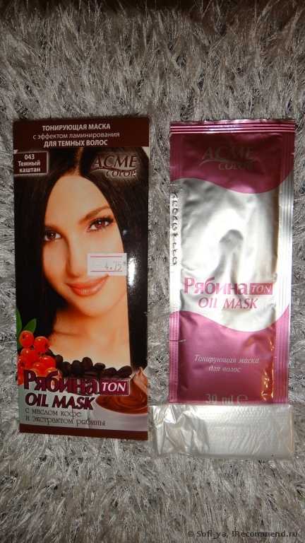 Тонирующая маска «ACME-COLOR» «Рябина Ton Oil Mask» - фото