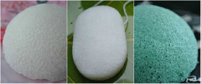 Спонж для лица Aliexpress   Natural Konjac Konnyaku Facial Puff Face Wash Cleansing Sponge Green - фото