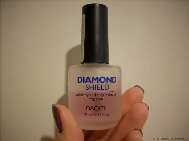Средство для быстрого высыхания лака  Naomi  Diamond Shield  Быстросохнущий закрепитель «Алмазный щит» - фото