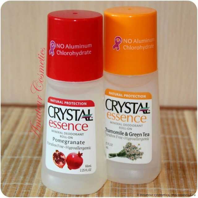 Шариковый дезодорант Crystal Body Deodorant Crystal Essence Mineral Deodorant Roll-On Pomegranate (с ароматом граната) - фото