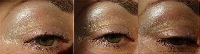 макияж с тремя оттенками - 01, 41 и 43 - солнечный свет