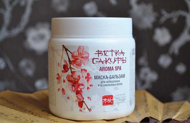 Бальзам-маска Модум Маска-бальзам для окрашенных и ослабленных волос "AROMA SPA" серии "ВЕТКА САКУРЫ" - фото