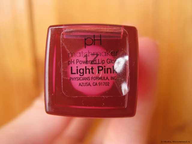 Блеск для губ Physician's Formula Inc., pH Matchmaker, pH Powered Lip Gloss, Pink - фото
