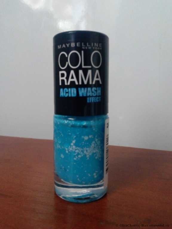 Лак для ногтей MAYBELLINE  Colorama Acid Wash  Колорама Эффект варенных джинс - фото