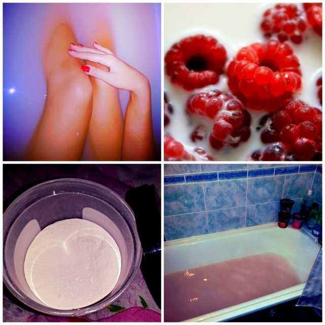 Увлажняющее молоко для ванны ORGANIC SHOP Milk–and-Raspberry - фото