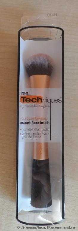 Кисть для нанесения тональной основы Real Techniques by Samantha Chapman Your Base/Flawless, Expert Face Brush - фото