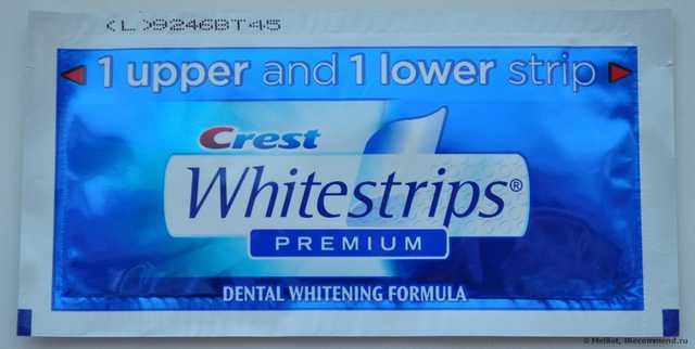 Отбеливающие полоски для зубов Crest Whitestrips premium - фото