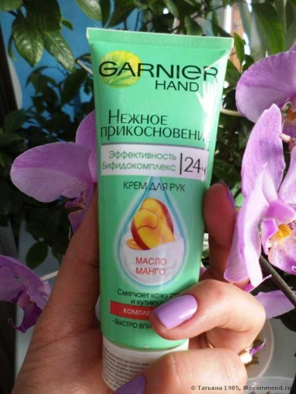 Крем для рук Garnier Крем/ Нежное прикосновение 24 часа. С маслом манго - фото