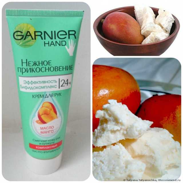 Крем для рук Garnier Крем/ Нежное прикосновение 24 часа. С маслом манго - фото