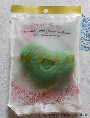 Спонж для лица Konjac Fiber Cleansing Puff Sponge Facial face wash - фото