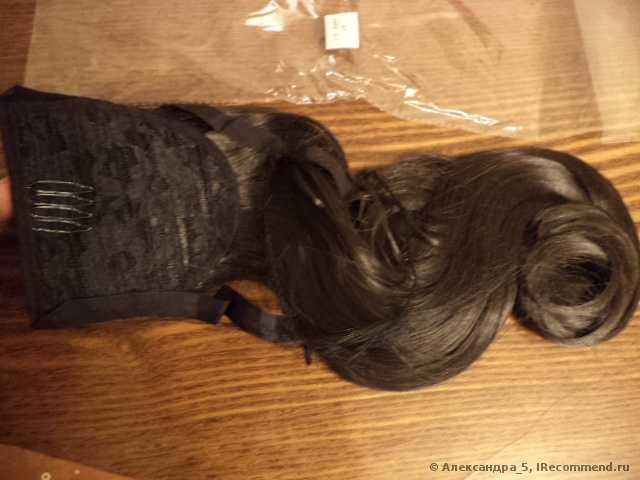 Искусственный накладной конский хвост Aliexpress   Long Curly Ponytail Pony Wig Wavy - фото