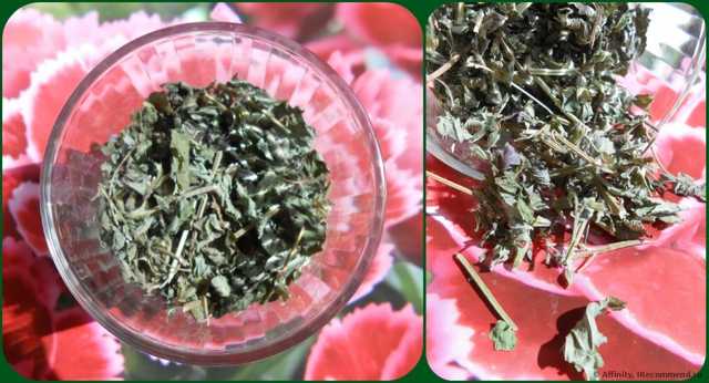 Сухие листья и веточки, которые обычно кладу в чай