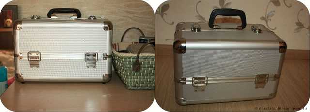 Металлический кейс для хранения средств макияжа Л'Этуаль TRAIN CASE XL - фото