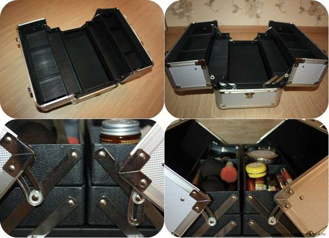 Металлический кейс для хранения средств макияжа Л'Этуаль TRAIN CASE XL - фото