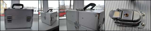 Металлический кейс для хранения средств макияжа Л'Этуаль TRAIN CASE XL - фото
