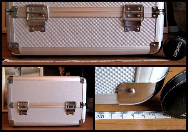 Металлический кейс для хранения средств макияжа Л'Этуаль TRAIN CASE XL - фото