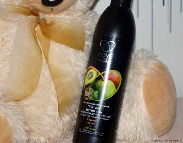 Шампунь для поврежденных волос Love 2 mix organic Восстанавливающий с эффектом ламинирования (манго+авокадо) - фото