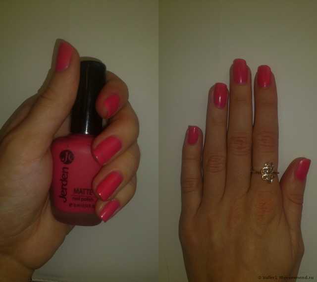 Матовый лак для ногтей Jerden Matte nail polish - фото