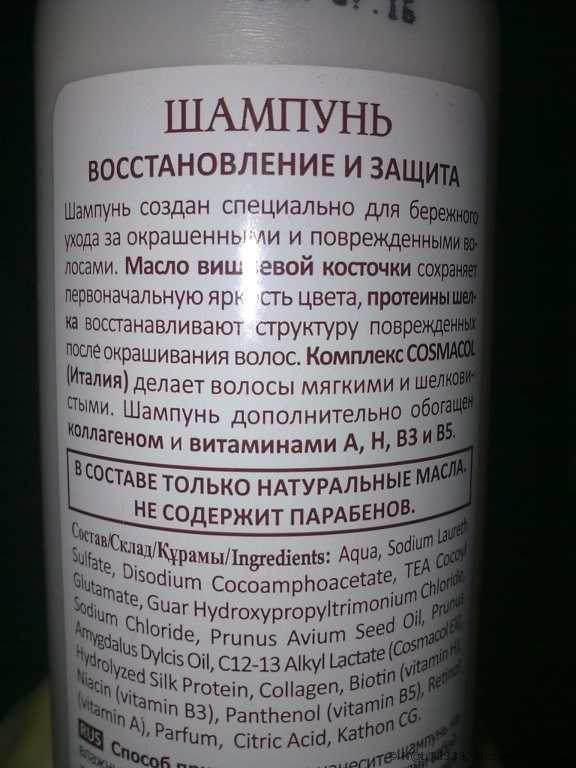Шампунь BIO (ООО "Первое решение") Восстановление и защита для окрашенных волос - фото