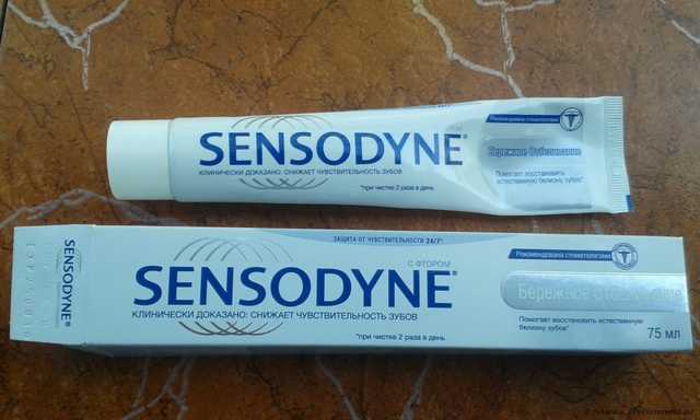 Зубная паста Sensodyne  Бережное отбеливание - фото