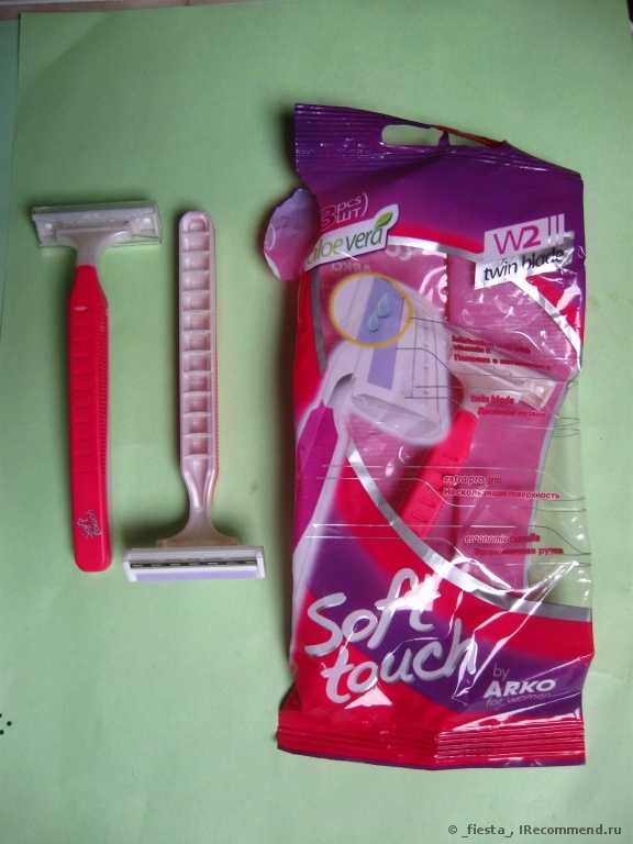 Бритвенный станок ARKO Soft touch W2 for women aloe vera - фото