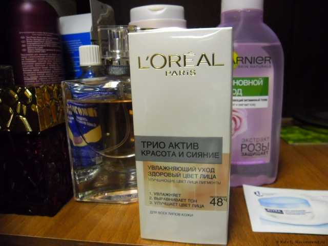 Крем увлажняющий L'Oreal Трио Актив Красота и Сияние Увлажняющий уход Здоровый цвет лица - фото
