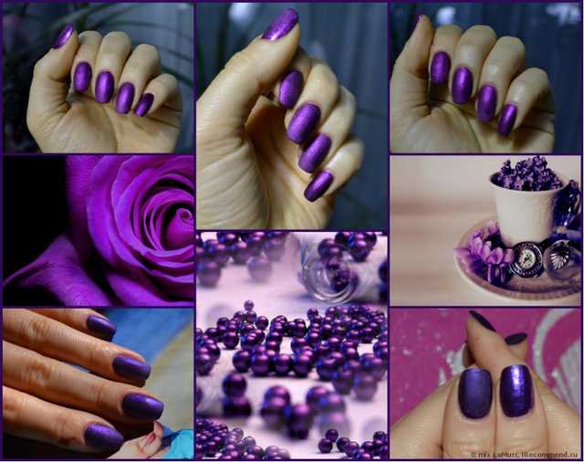 Лак для ногтей Golden Rose Matte Velvet Матовый с перламутровыми частицами - фото