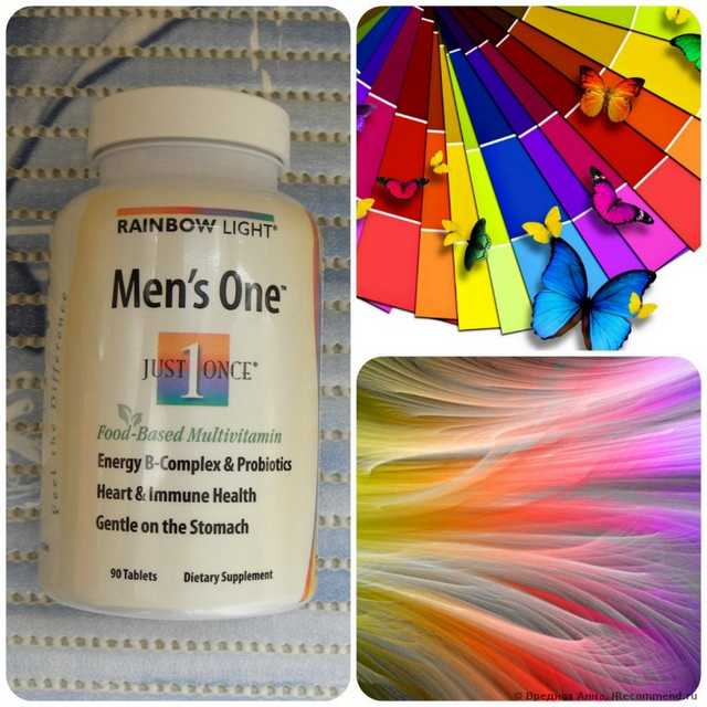 Витаминно-минеральный комплекс  Rainbow Light Just Once, Men's One, Food-Based, Multivitamin - фото